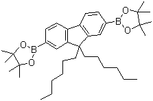 9,9-Dihexylfluorene-2,7-bis(boronic acid pinacol ester) molecular structure (CAS 254755-24-3)
