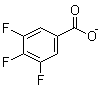 3,4,5-Trifluorobenzoic acid radical ion molecular structure (CAS 255875-61-7)