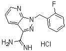 结构式 CAS# 256499-19-1, 1-(2-氟苄基)-1H-吡唑并[3,4-b]吡啶-3-甲脒盐酸盐