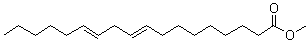 structure of CAS# 2566-97-4, (9E,12E)-9,12-Octadecadienoic acid methyl ester;Methyl trans,trans-9,12-octadecadienoate; trans,trans-Methyl linoleate