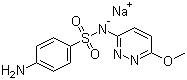 structure of CAS# 2577-32-4, Sulfapiridazin sodium;Sodium N-(6-methoxypyridazin-3-yl)sulphanilamidate; Sodium 4-amino-N-(6-methoxypyridazin-3-yl)benzenesulfonamide