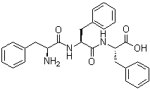 structure of CAS# 2578-81-6, L-Phenylalanyl-L-phenylalanyl-L-phenylalanine;L-Phe-L-Phe-L-Phe; L-Phe-L-Phe-L-Phe-OH; Tri(phenylalanine)