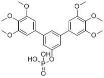 structure of CAS# 2582757-90-0, Stafia-1;[3,5-bis(3,4,5-trimethoxyphenyl)phenyl] dihydrogen phosphate