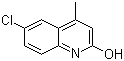 6-氯-2-羟基-4-甲基喹啉分子结构 (CAS 2585-04-8)