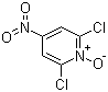 结构式 CAS# 2587-01-1, 2,6-二氯-4-硝基吡啶 N-氧化物