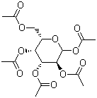 D-Galactopyranose pentaacetate molecular structure (CAS 25878-60-8)