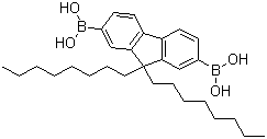 结构式 CAS# 258865-48-4, 9,9-二辛基芴-2,7-二硼酸