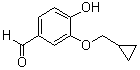 3-Cyclopropylmethoxy-4-hydroxybenzaldehyde molecular structure (CAS 25934-52-5)