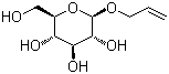 结构式 CAS# 2595-07-5, 烯丙基-beta-吡喃半乳糖苷