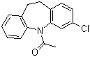 structure of CAS# 25961-11-9, 5-Acetyl-3-chloro-10,11-dihydro-5H-dibenz[b,f]azepine