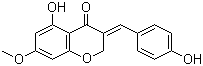 3-(4-Hydroxybenzylidene)-5-hydroxy-7-methoxychroman-4-one molecular structure (CAS 259653-54-8)