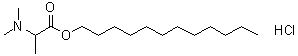 structure of CAS# 259685-49-9, Dodecyl 2-(N,N-dimethylamino)propionate hydrochloride