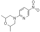 structure of CAS# 260447-04-9, 2,6-Dimethyl-4-(5-nitro-2-pyridinyl)morpholine