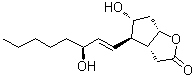 结构式 CAS# 26054-67-1, (3aR,4R,5R,6aS)-六氢-5-羟基-4-[(1E,3S)-3-羟基-1-辛烯-1-基]-2H-环戊二烯并[b]呋喃-2-酮