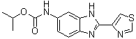 structure of CAS# 26097-80-3, Cambendazole;2-(4-Thiazolyl)-5-isopropoxycarbonylaminobenzimidazole; Bonlam; Isopropyl 2-(4-thiazolyl)-5-benzimidazolecarbamate; MK 905; NSC 377071