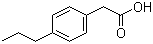 structure of CAS# 26114-12-5, 4-Propylphenylacetic acid