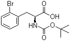 structure of CAS# 261165-02-0, (S)-N-Boc-2-Bromophenylalanine;N-tert-Butoxycarbonyl-2-bromophenyl-L-alanine