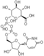 Uridine pyrophosphoglucuronic acid molecular structure (CAS 2616-64-0)