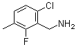 structure of CAS# 261762-86-1, 6-Chloro-2-fluoro-3-methylbenzenemethanamine;6-Chloro-2-fluoro-3-methylbenzylamine