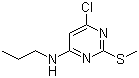 结构式 CAS# 261765-64-4, 4-氯-2-甲硫基-6-(丙基氨基)嘧啶