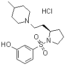 structure of CAS# 261901-57-9, SB 269970A;(2R)-1-[(3-Hydroxyphenyl)sulfonyl]-2-[2-(4-methyl-1-piperidinyl)ethyl]pyrrolidine monohydrochloride