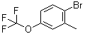 structure of CAS# 261951-96-6, 2-Methyl-4-(trifluoromethoxy)bromobenzene;1-Bromo-2-methyl-4-(trifluoromethoxy)benzene