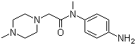N-(4-Aminophenyl)-N,4-dimethyl-1-piperazineacetamide molecular structure (CAS 262368-30-9)
