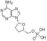 2',3'-Dideoxy-5'-adenylic acid molecular structure (CAS 26315-32-2)