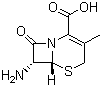 结构式 CAS# 26395-99-3, 7-氨基去乙酰氧基头孢烷酸; 7-氨基-3-甲基-8-氧代-5-硫杂-1-氮杂双环[4.2.0]辛-2-烯-2-甲酸
