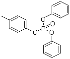 structure of CAS# 26444-49-5, Cresyl diphenyl phosphate;Diphenyl cresol phosphate; Phosphoric acid methylphenyl diphenyl ester