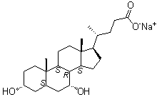 Sodium chenodesoxycholate molecular structure (CAS 2646-38-0)