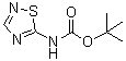 结构式 CAS# 264600-76-2, [1,2,4]噻二唑-5-基氨基甲酸叔丁酯