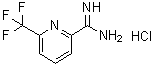 structure of CAS# 264884-49-3, 6-(Trifluoromethyl)-2-pyridinecarboximidamide monohydrochloride