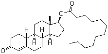 structure of CAS# 26490-31-3, Nandrolone laurate;Nandrolone dodecanoate; 19-Nortestosterone 17b-laurate; (17b)-17-[(1-Oxododecyl)oxy]-estr-4-en-3-one