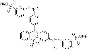 Acid Blue 9 molecular structure (CAS 2650-18-2)
