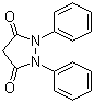 structure of CAS# 2652-77-9, 1,2-Diphenyl-3,5-dioxopyrazolidine;1,2-Diphenyl-3,5-pyrazolidinedione