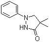 4,4-Dimethyl-1-phenyl-3-pyrazolidone molecular structure (CAS 2654-58-2)