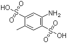 structure of CAS# 26585-57-9, 4-Methylaniline-2,5-disulphonic acid