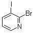 结构式 CAS# 265981-13-3, 2-溴-3-碘吡啶