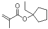 structure of CAS# 266308-58-1, 1-Ethylcyclopentyl methacrylate