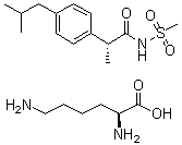 structure of CAS# 266359-93-7, Repertaxin L-lysine salt