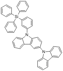 structure of CAS# 2665768-26-1, 9-(3-(Triphenylsilyl)phenyl)-9h-3,9'-bicarbazole;[3-(3-carbazol-9-ylcarbazol-9-yl)phenyl]-triphenylsilane
