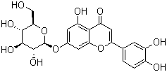 Luteolin glucoside molecular structure (CAS 26811-41-6)
