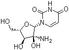 结构式 CAS# 26889-39-4, 2'-氨基-D-尿苷; 2'-氨基脱氧尿苷