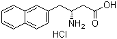 structure of CAS# 269398-90-5, (R)-3-Amino-4-(2-naphthyl)butyric acid hydrochloride