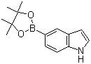 结构式 CAS# 269410-24-4, 5-吲哚硼酸频哪醇酯