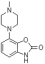 structure of CAS# 269718-84-5, Pardoprunox;7-(4-Methyl-1-piperazinyl)-2(3H)-benzoxazolone; DU 126891