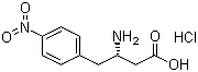 structure of CAS# 270062-87-8, (S)-3-Amino-4-(4-nitrophenyl)butyric acid hydrochloride
