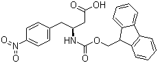 structure of CAS# 270062-88-9, Fmoc-(S)-3-Amino-4-(4-nitrophenyl)butyric acid;(S)-N-(9-Fluorenylmethyloxycarbonyl)-3-amino-4-(4-nitrophenyl)butyric acid