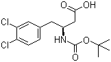 Boc-(S)-3-Amino-4-(3,4-dichlorophenyl)butanoic acid molecular structure (CAS 270063-51-9)